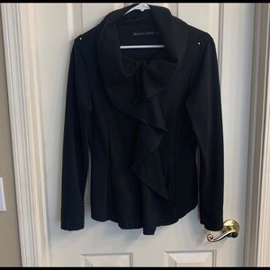 Blanc Noir Asymmetrical Zip Jacket